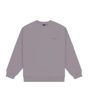 DIME - CLASSIC SMALL LOGO CREWNECK PLUM GREY