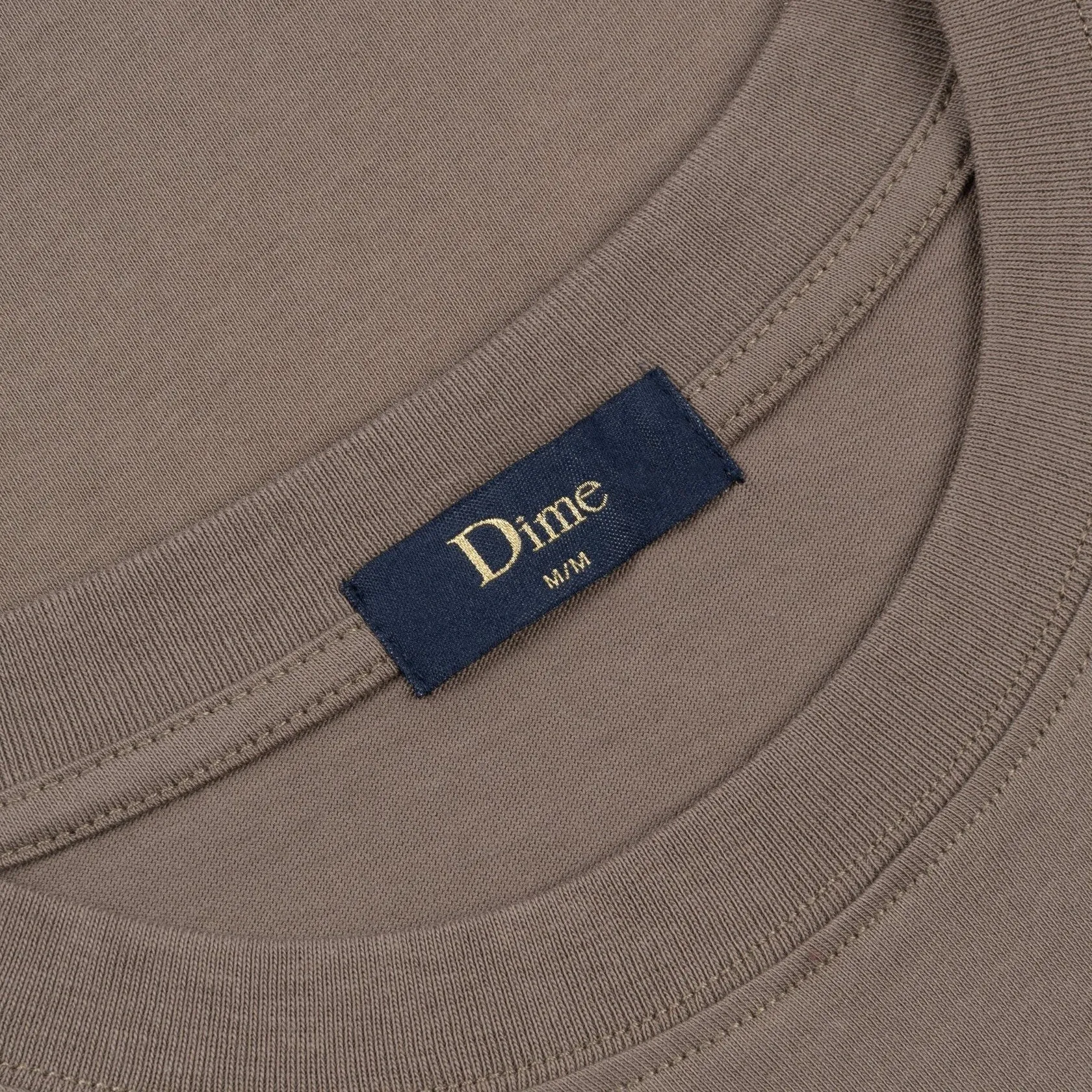 DIME - CLASSIC SMALL LOGO T-SHIRT - DEEP SEPIA