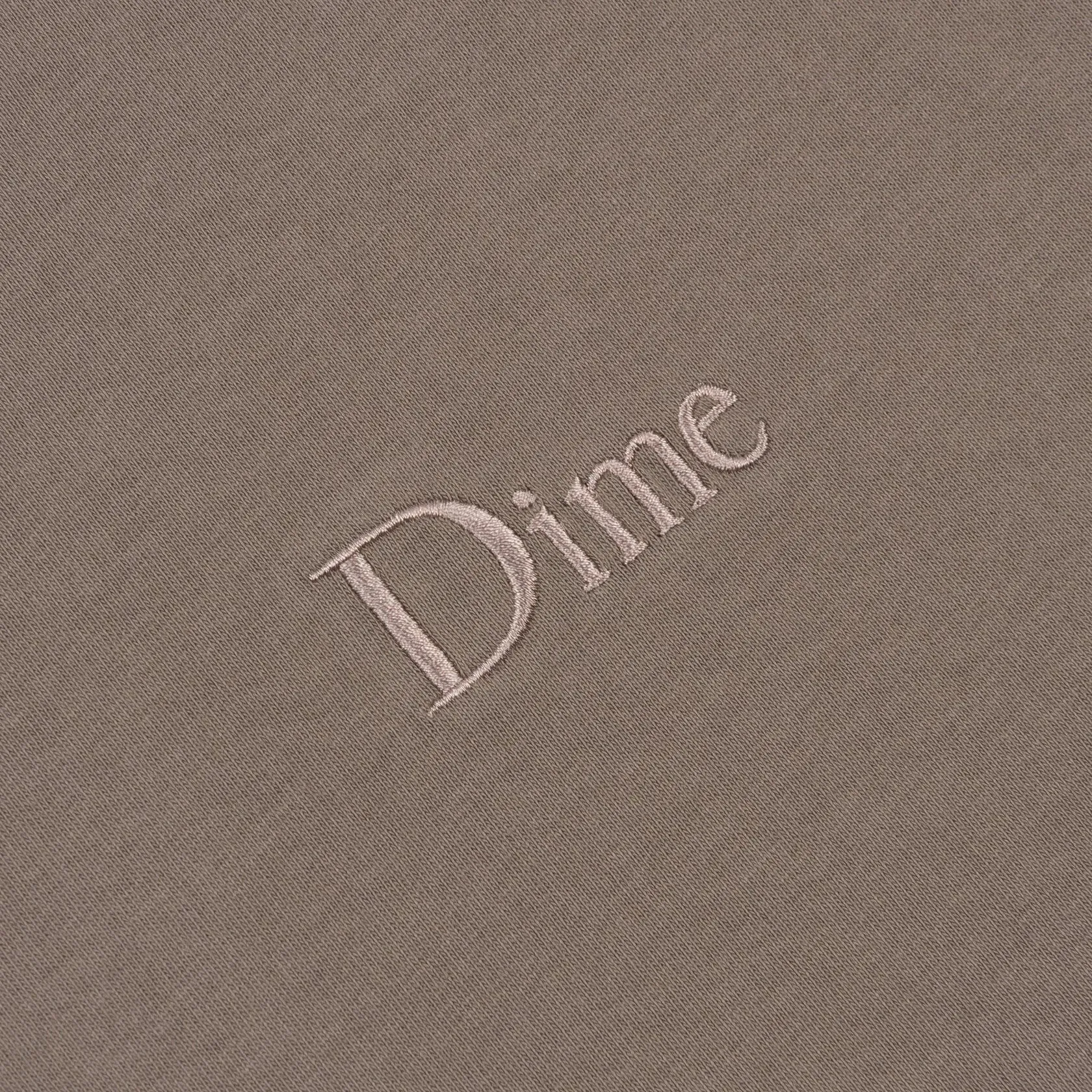 DIME - CLASSIC SMALL LOGO T-SHIRT - DEEP SEPIA