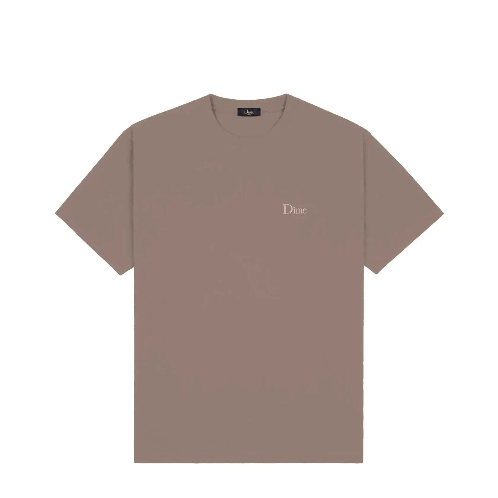 DIME - CLASSIC SMALL LOGO T-SHIRT - DEEP SEPIA