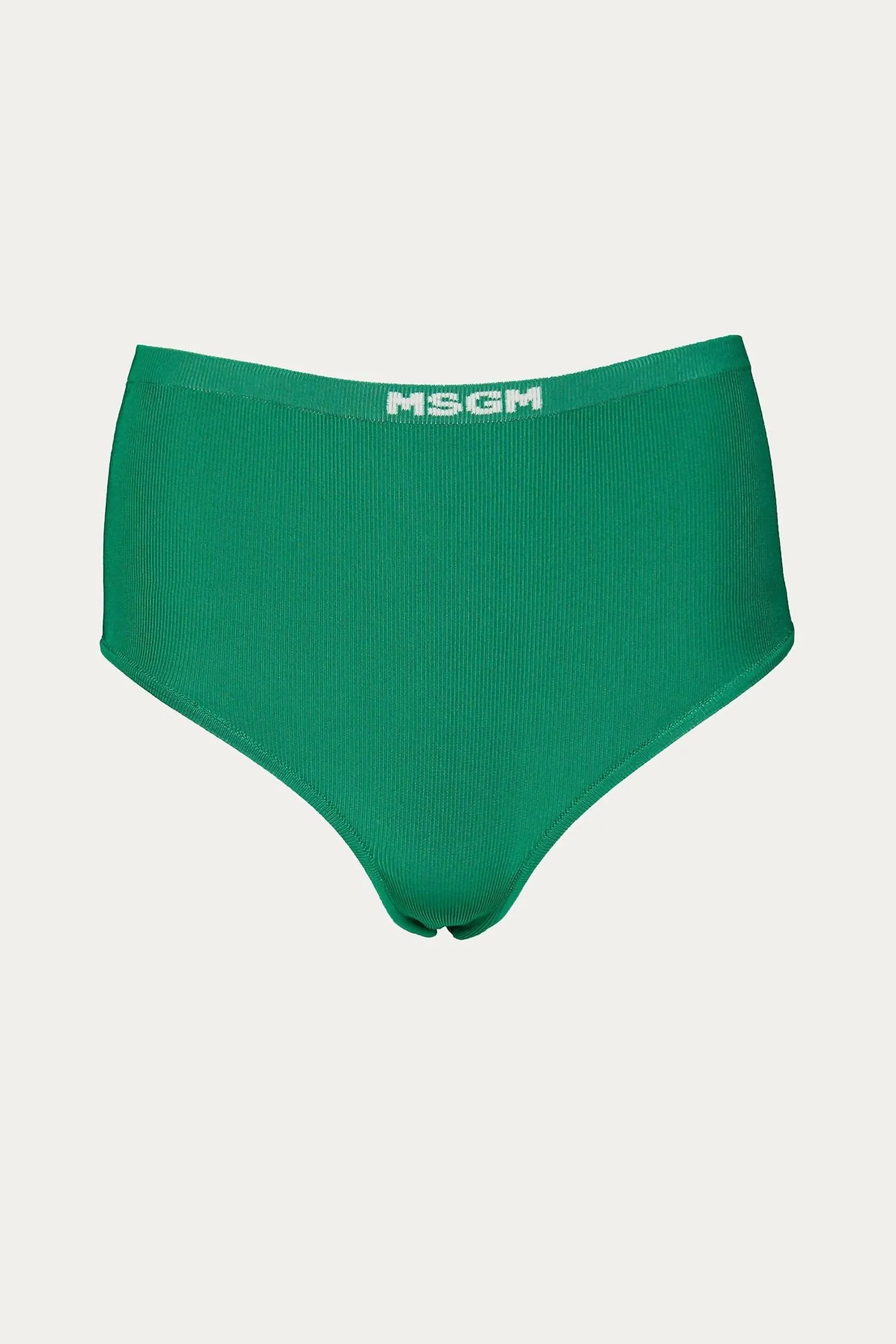 Intarsia-Logo Briefs In Green