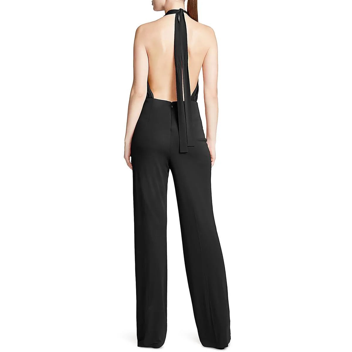 Kaiya Womens Halter Open Back Jumpsuit
