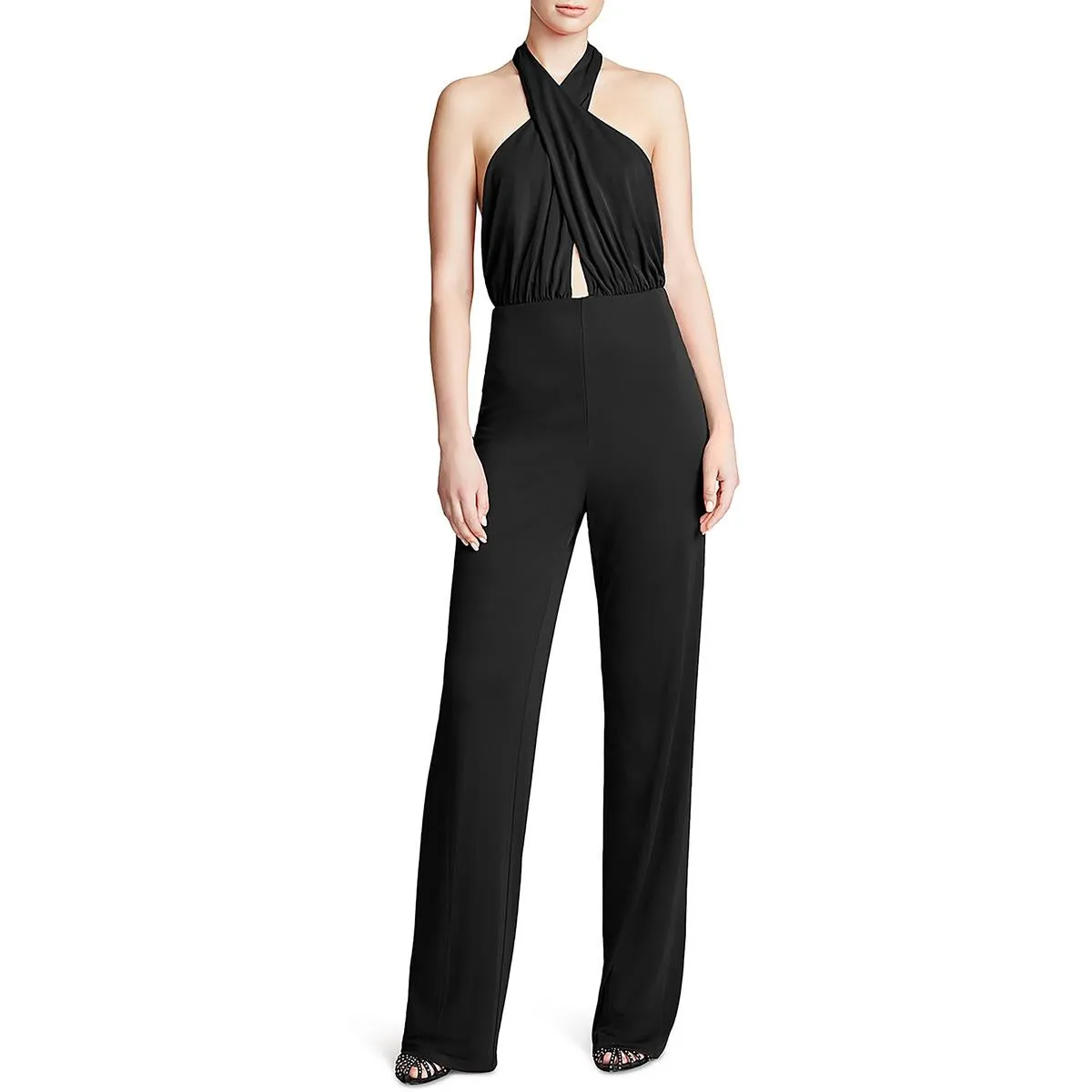 Kaiya Womens Halter Open Back Jumpsuit