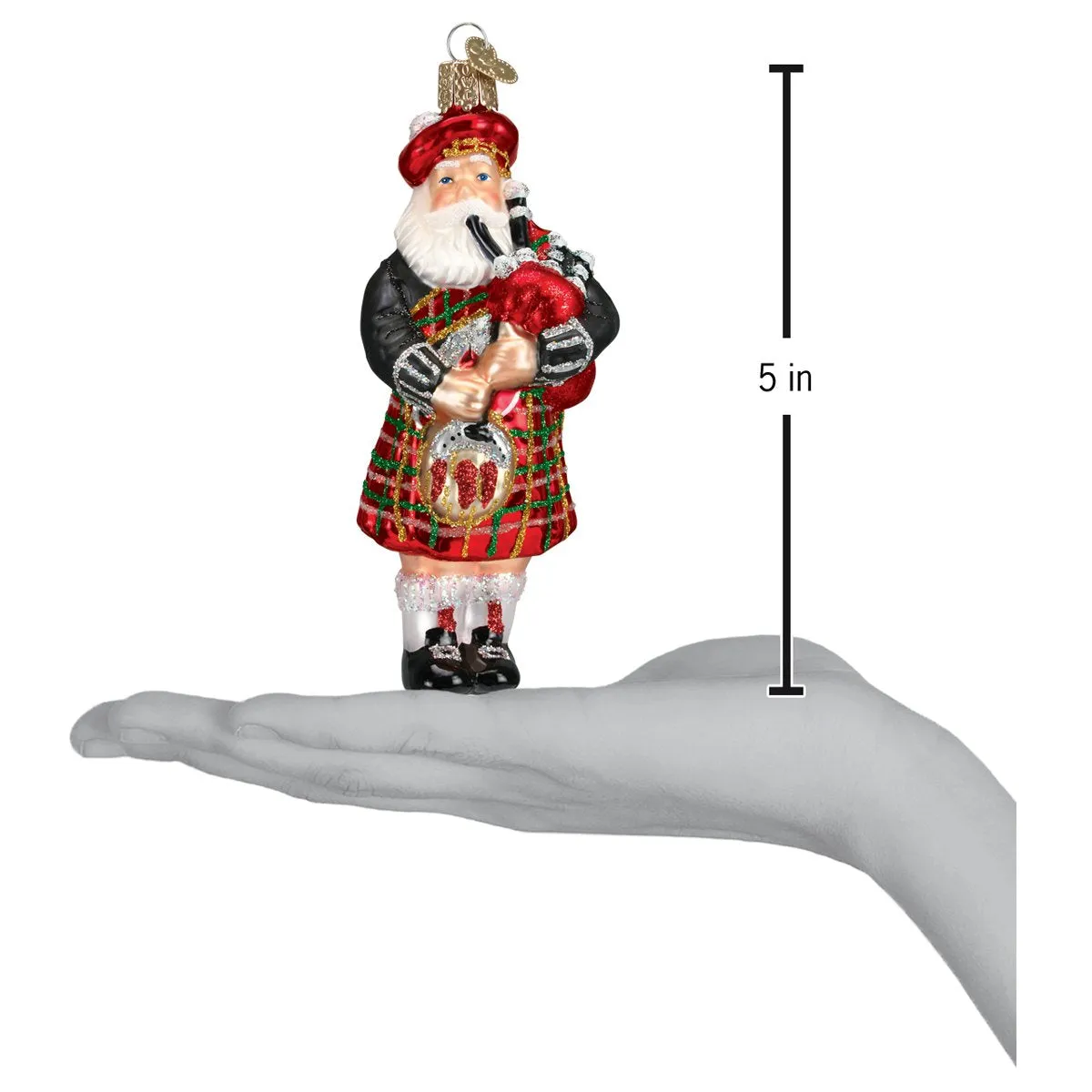 Old World Christmas - Highland Santa Ornament