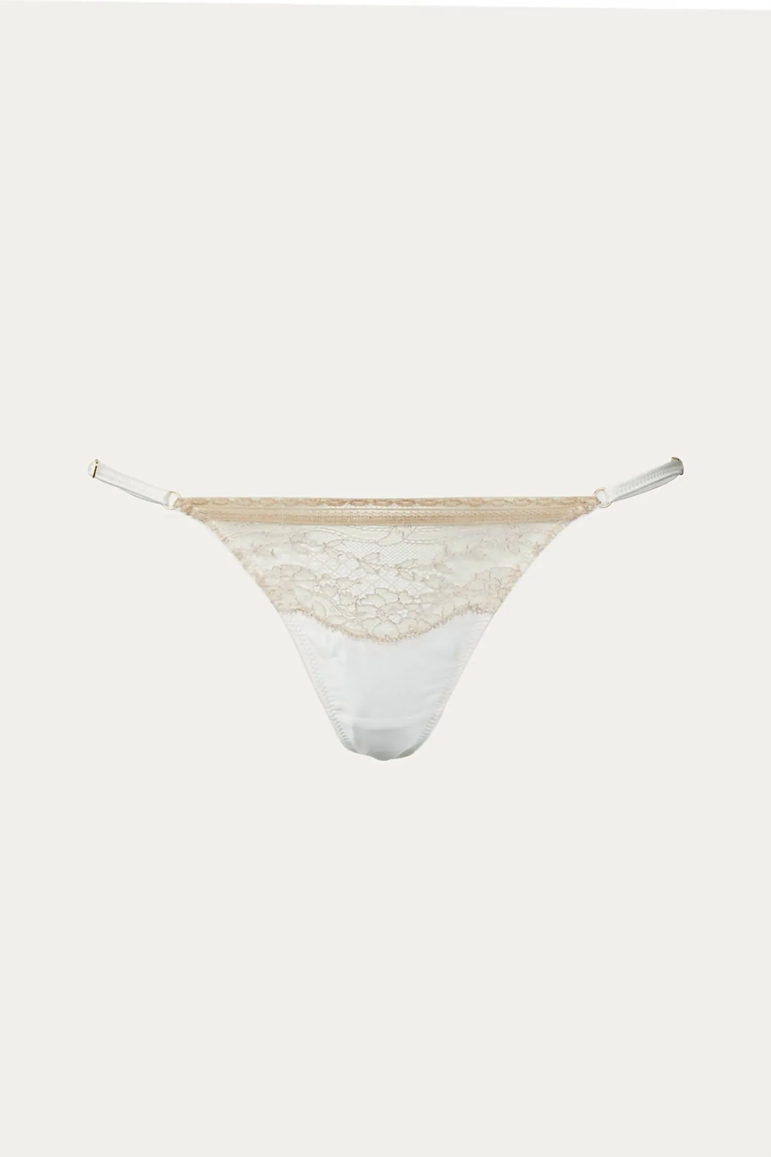 Tiered Thong In Ivory/sucre