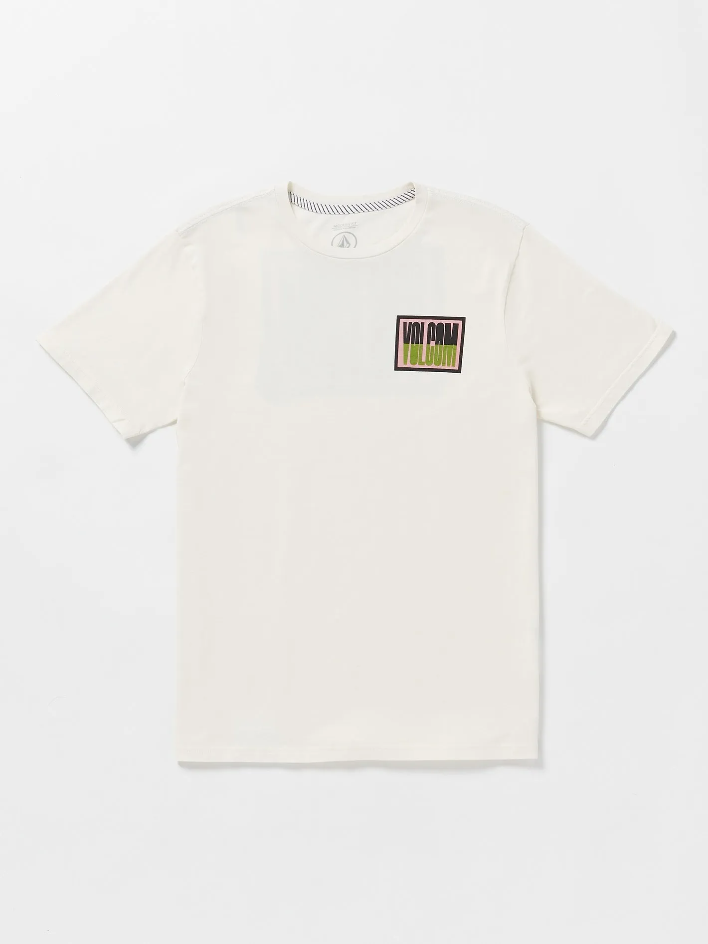 Volcom Curbwax Short Sleeve Tee Off White Volcom